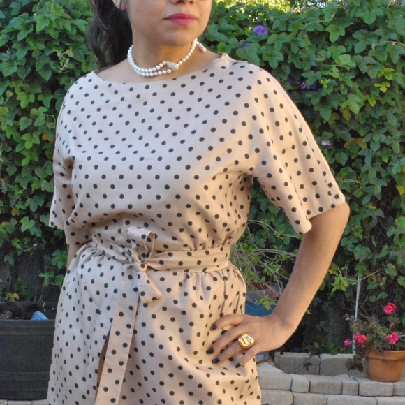 1960's VINTAGE Henry Lee Polka Dot dress - Picture 6 of 8